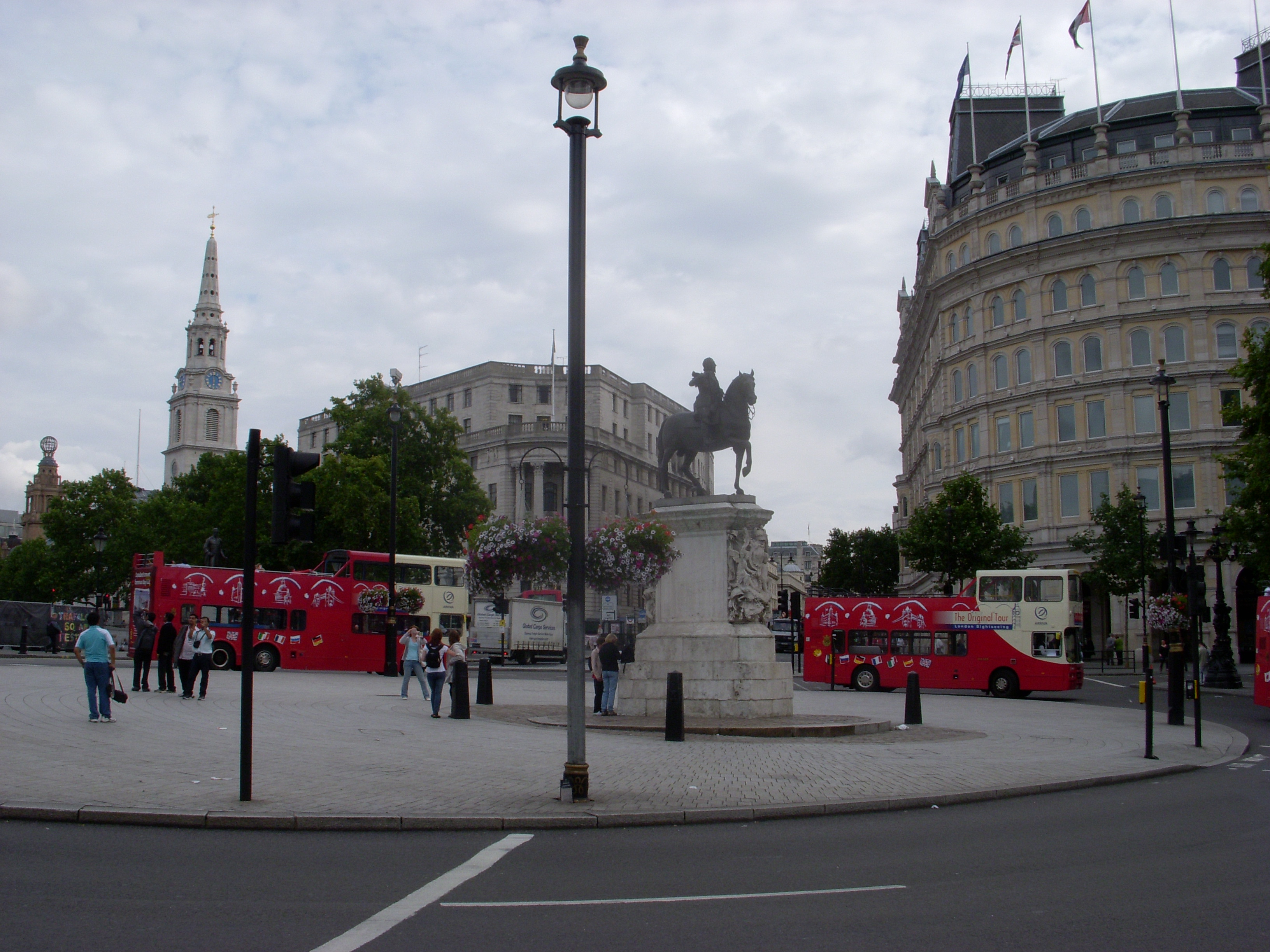 Trafalgar Square, London.