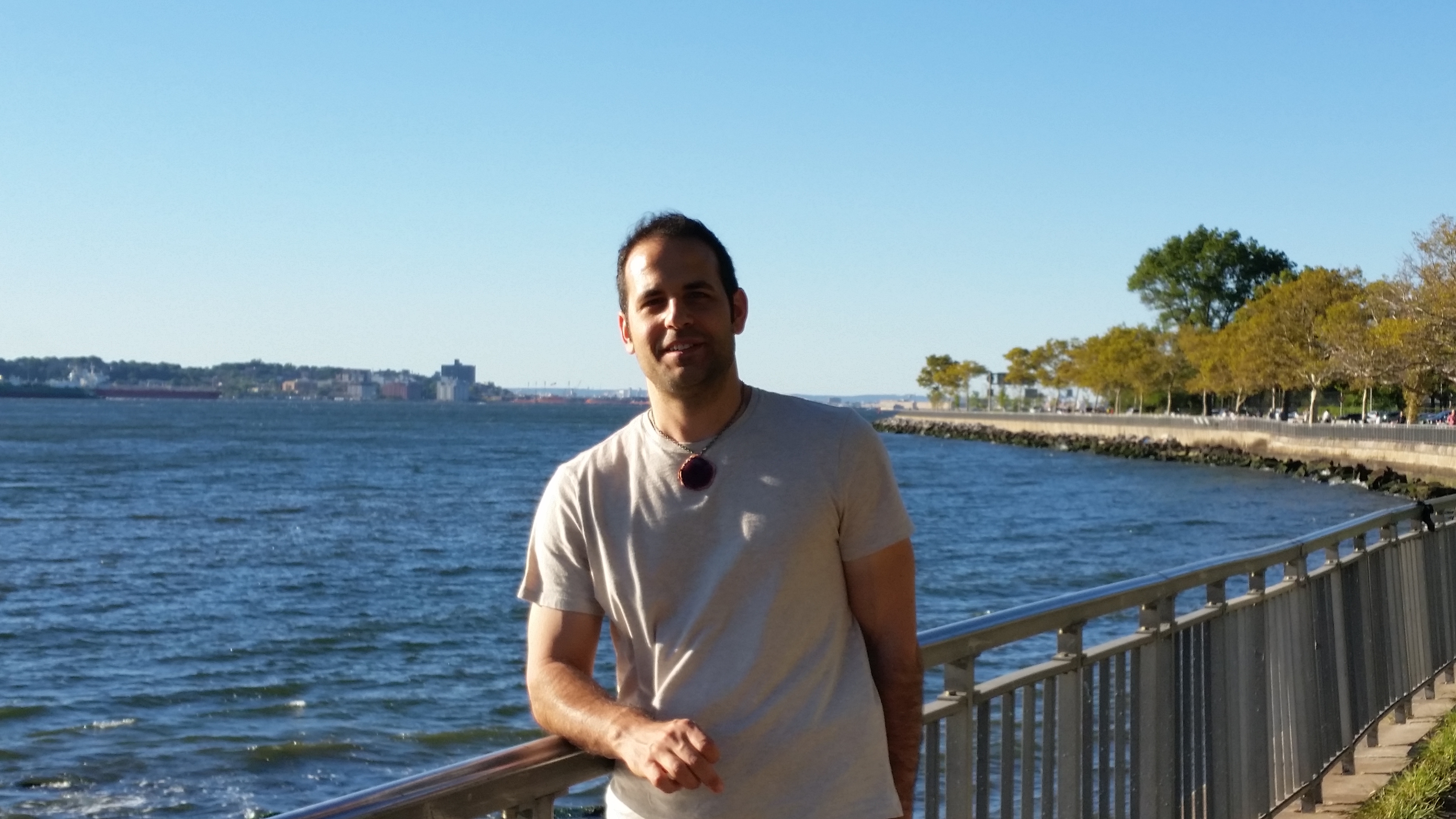 Brian on the New York Harbor in Bay Ridge Brooklyn