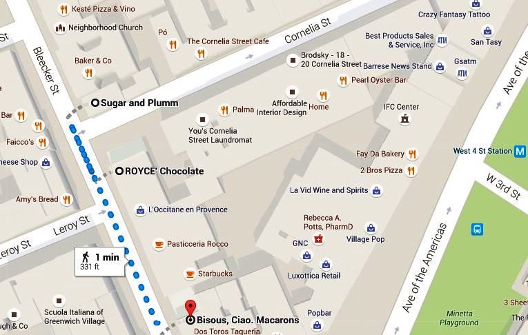 West Village sweets map