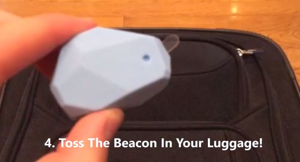 4 luggage and beacon