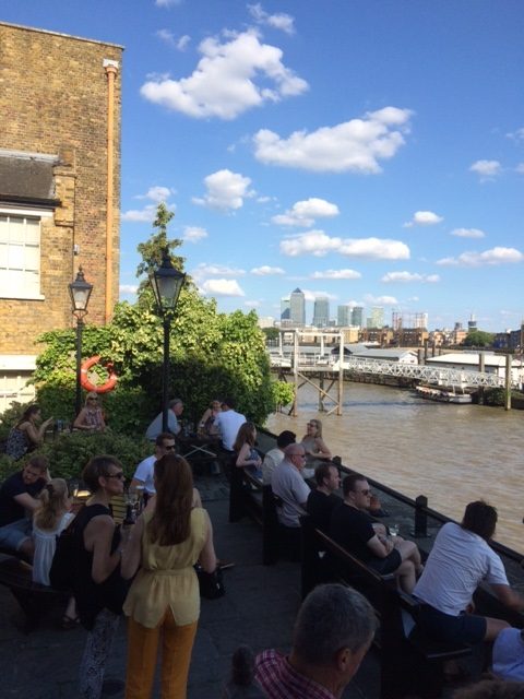 outdoor bar in Wapping