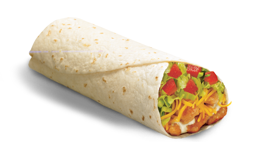 Classic Grilled Chicken Burrito (Photo credits to deltaco.com)