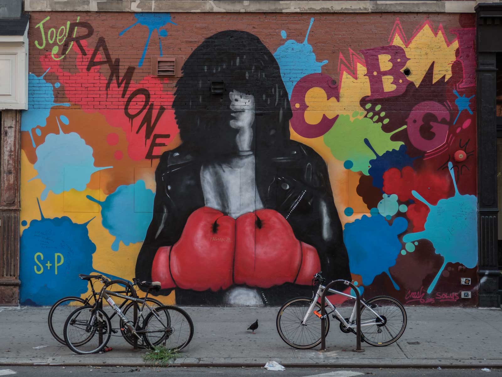 Joey Ramone mural Bleecker Street Manhattan NYC