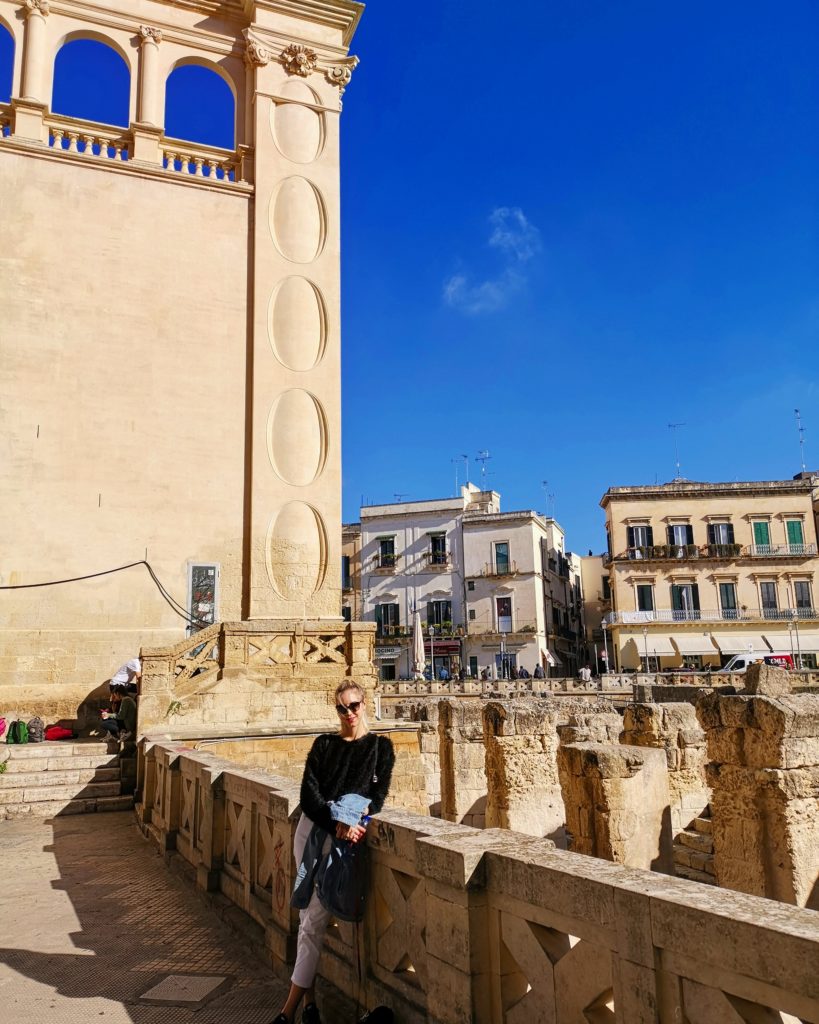 Chantelle in Lecce, one of our recent trips in Italy