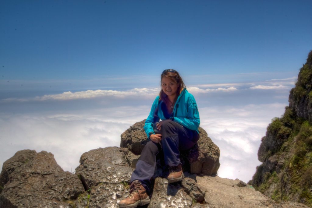 On top of Mount Ermei in China